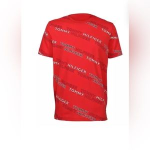 Tommy Hilfiger Men's All Over Print Tee - Red